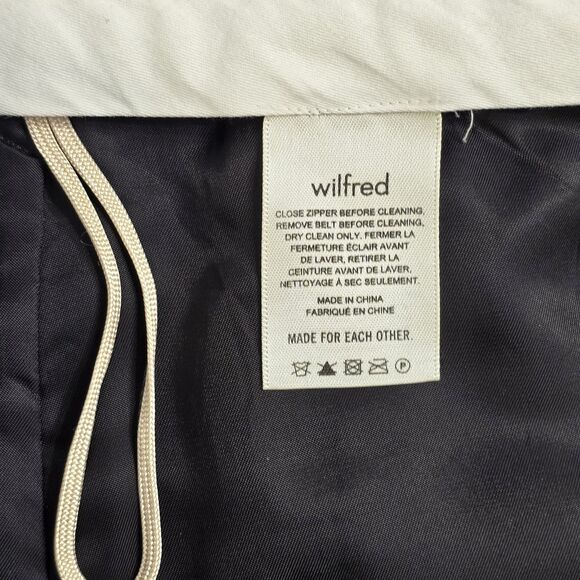 Wilfred Effortless Women Belted Twill Trousers  Pant High-Waisted Wool Size 4 - Picture 10 of 13